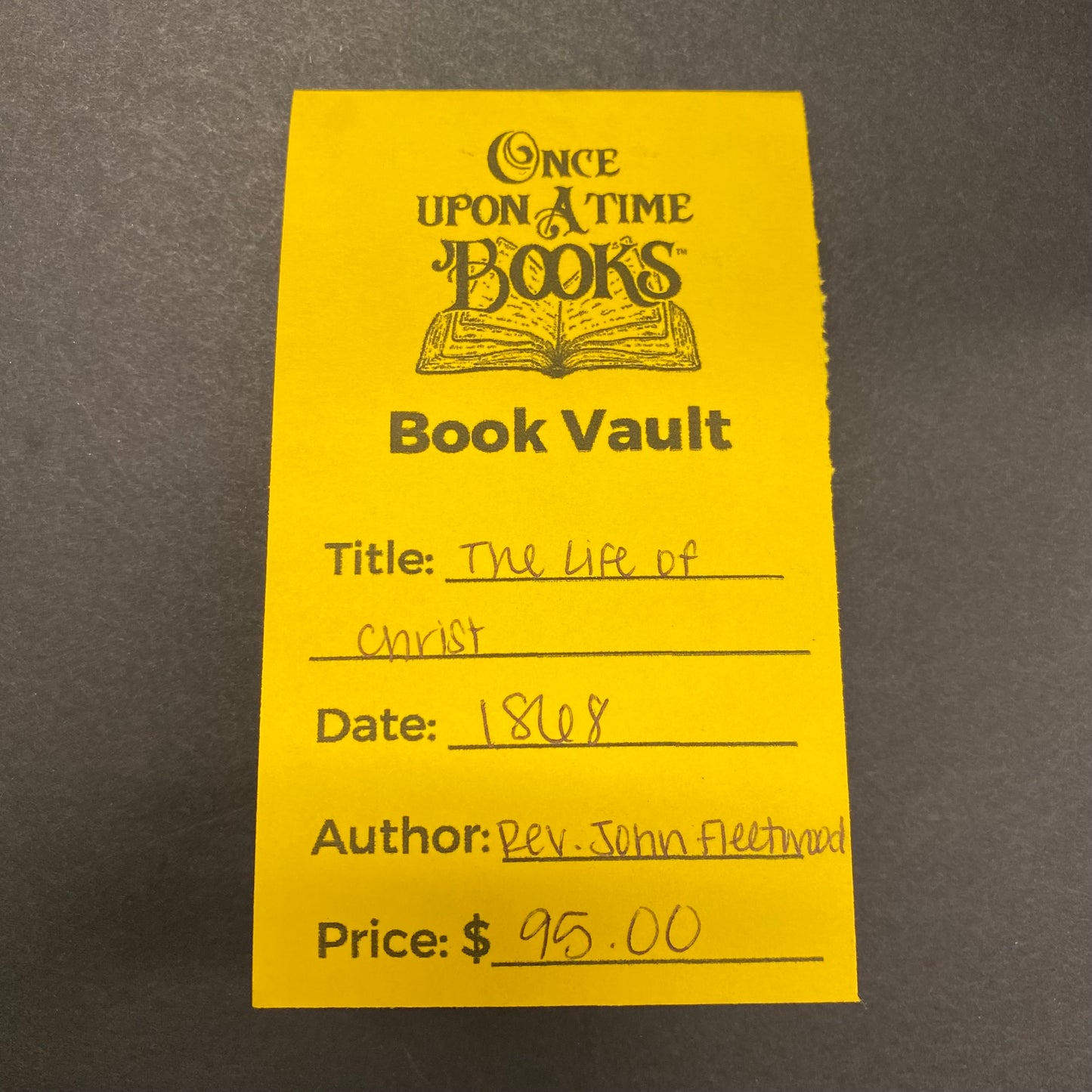 The Life of Christ - Rev. John Fleetwood - 1868