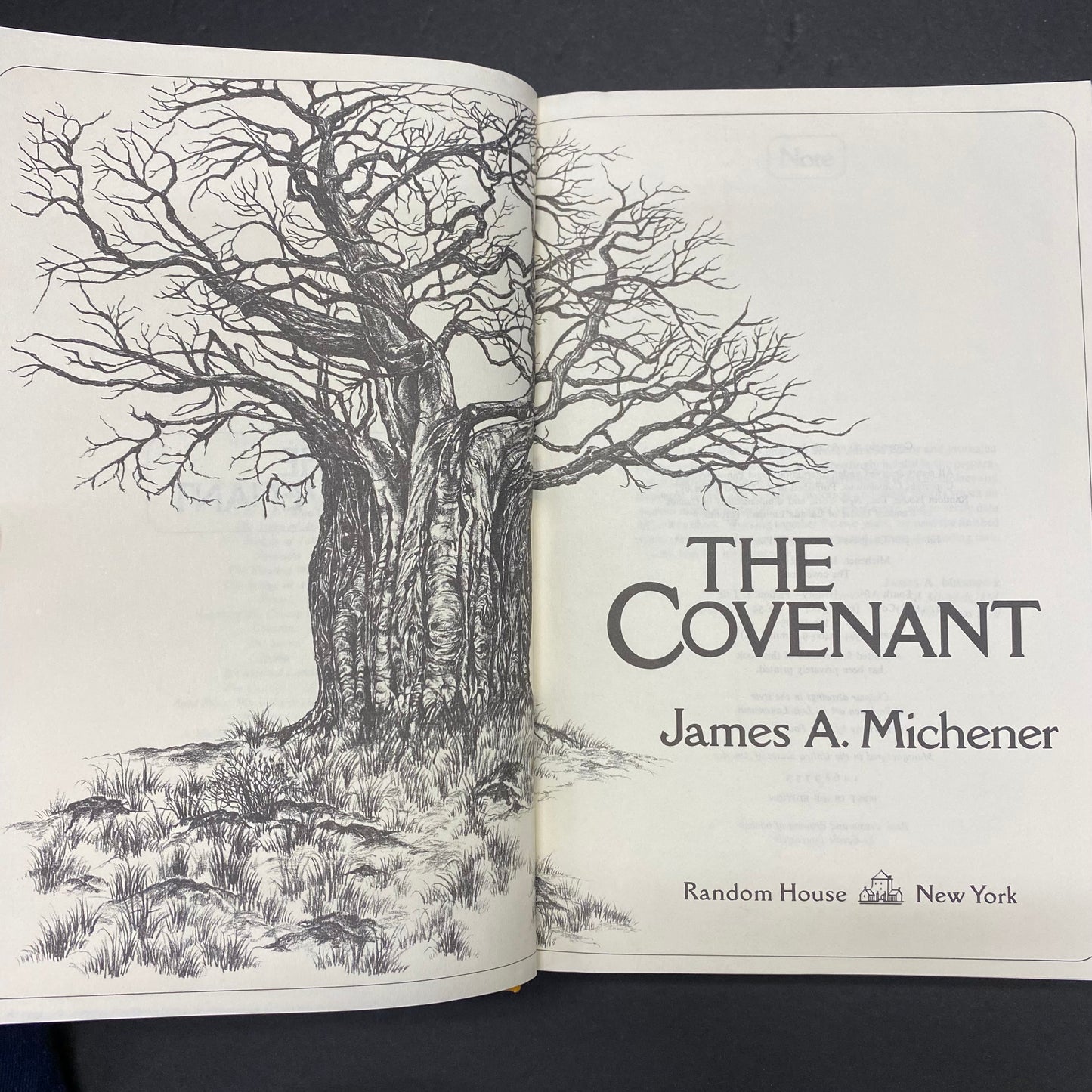 The Covenant - James A. Michener - 1st Edition - Signed - 1980