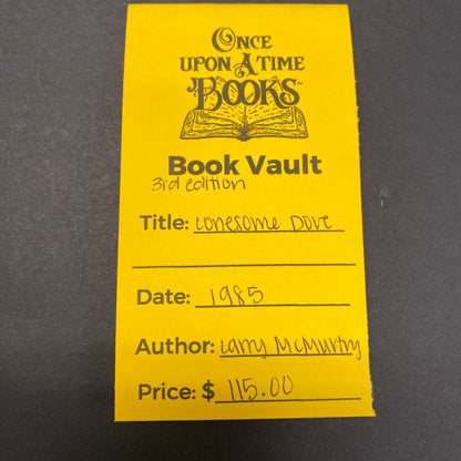 Lonesome Dove - Larry McMurtry - 3rd Edition - 1985