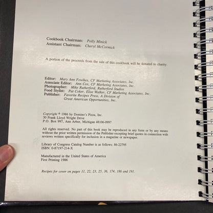 Domino's Pizza Celebrates 25th Anniversary - Domino's Pizza - Signed - First Printing - 1986