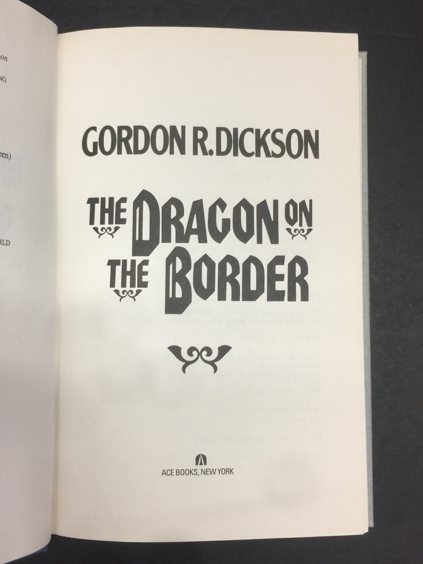 The Dragon on the Border - Gordon R. Dickson - 1st Edition - 1992