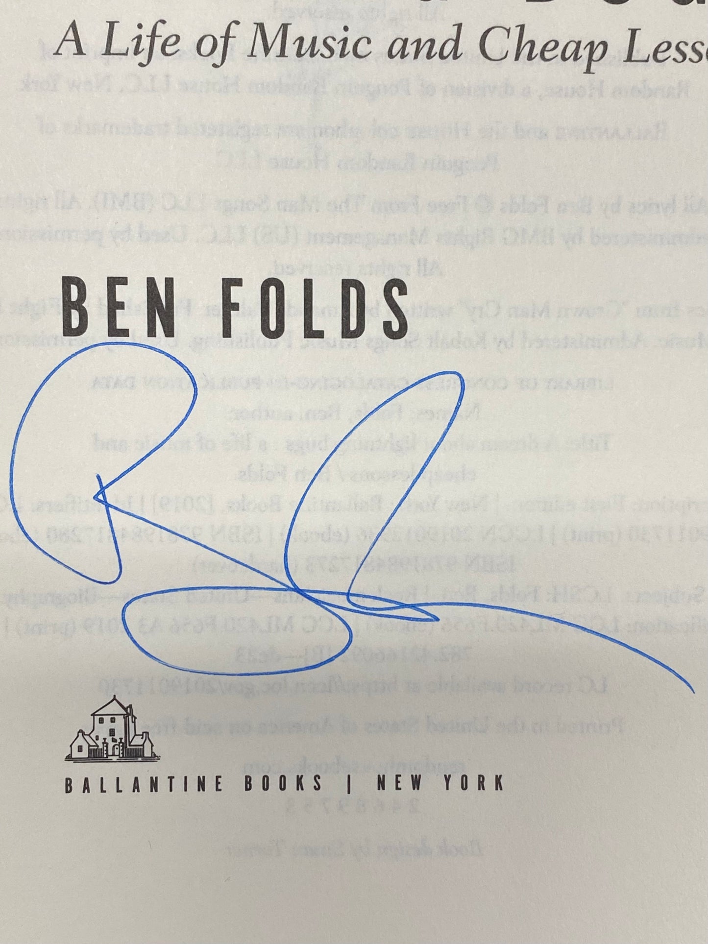 A Dream About Lightning Bugs - Ben Folds - Signed - 2019