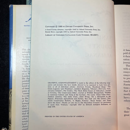 A Sand County Almanac - Aldo Leopold - 1st Thurs Edition - 1966