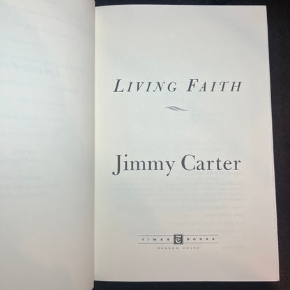 Living Faith - Jimmy Carter - Signed - 1996