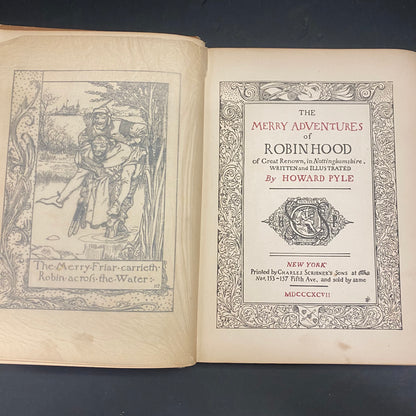 The Merry Adventures of Robin Hood - Howard Pyle - Very Early Edition - 1897