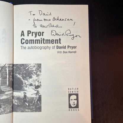 A Pryor Commitment - David Pryor - 1st Edition - Signed Copy - 2008