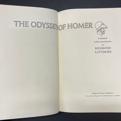 The Odyssey of Homer - Richmond Lattimore - 1977