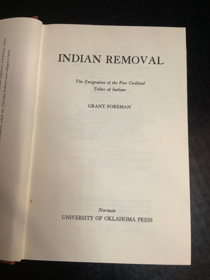 Indian Removal - Grant Foreman - 1966
