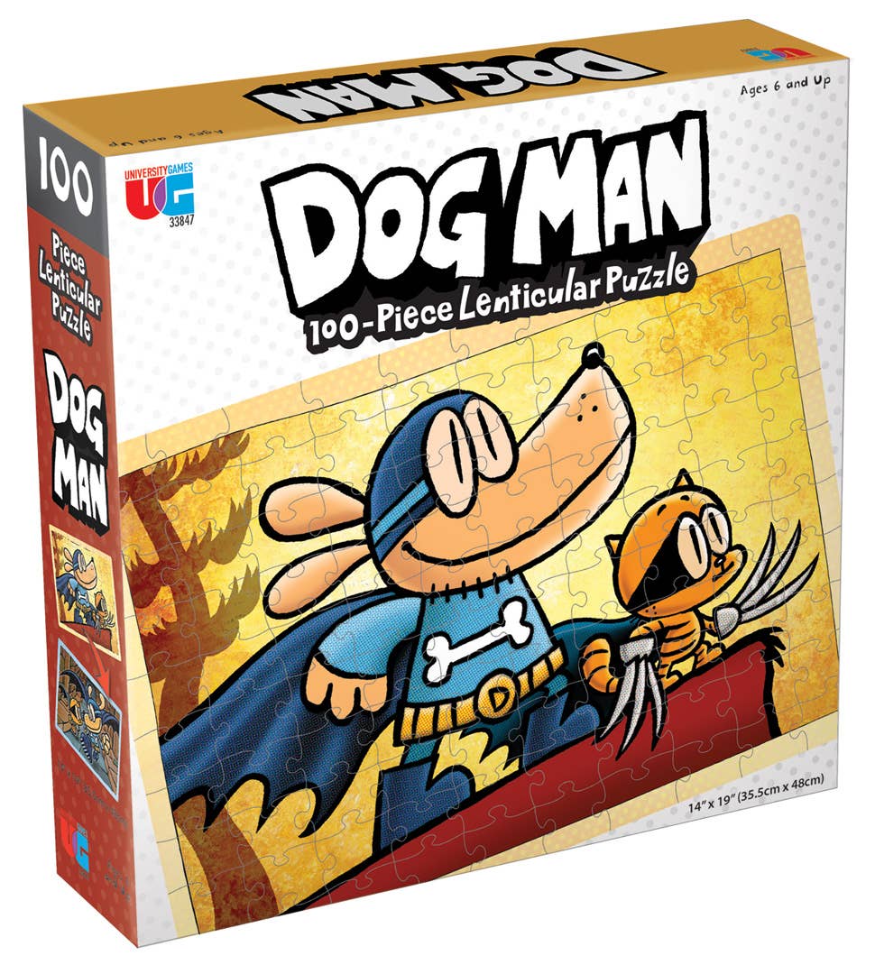 Dog Man Adventures Lenticular 100 Pc. Pzl