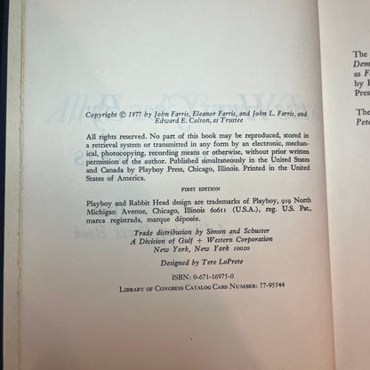 All Heads Turn When the Hunt Goes By - John Farris - 1st Edition - 1977