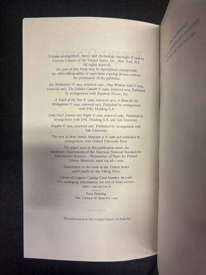 Eugene O'Neill Complete Plays - Eugene O'Neill - 3 Volumes - 1988