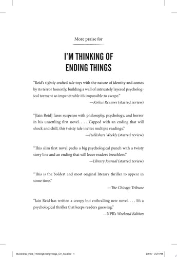 I'm Thinking of Ending Things A Novel