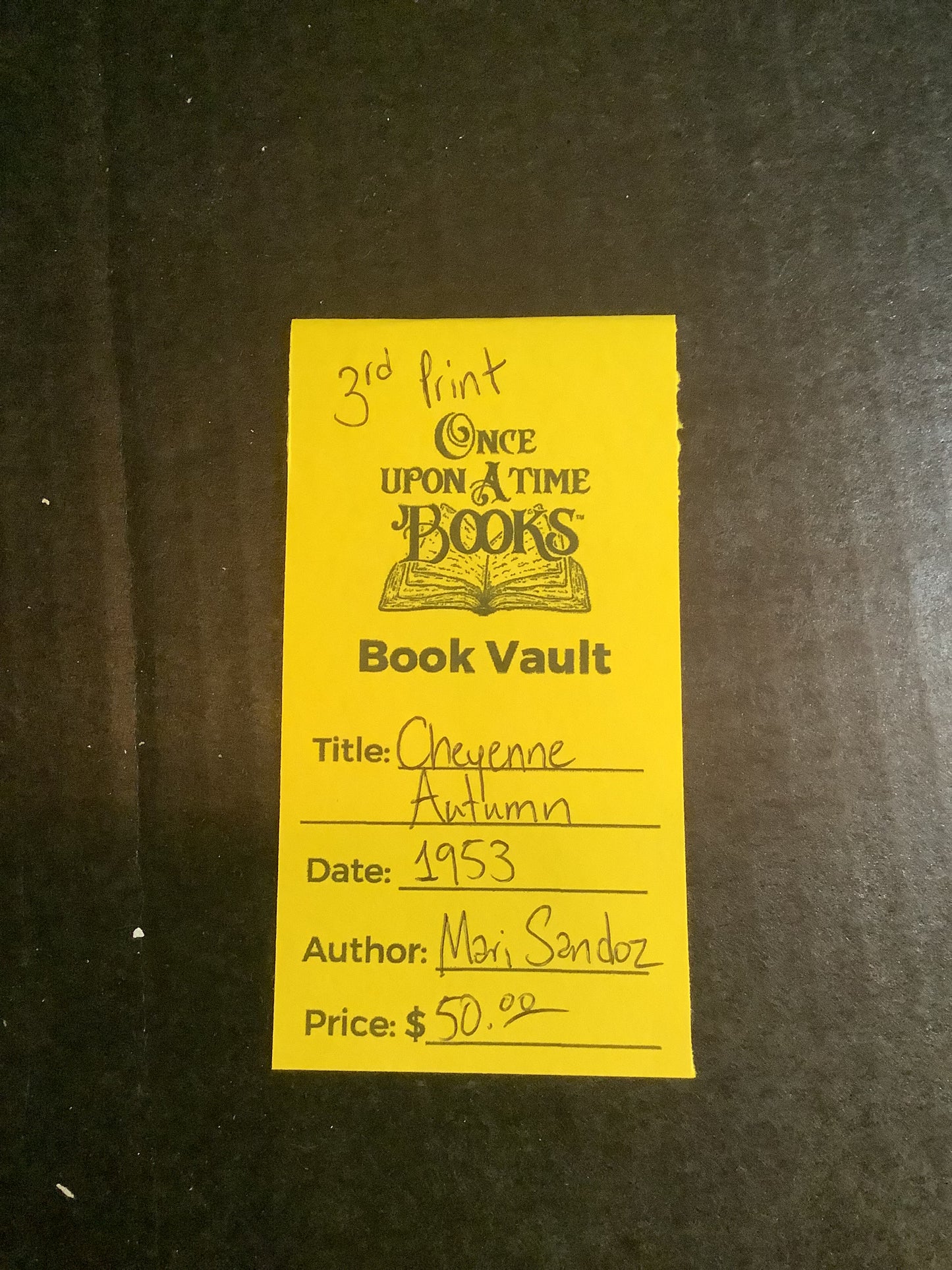 Cheyenne Autumn - Mari Sandoz - 3rd Print - 1953