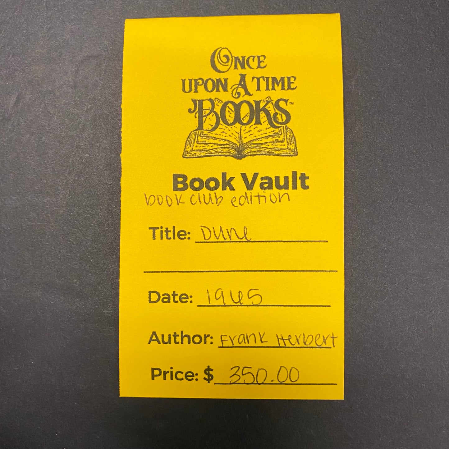 Dune - Frank Herbert - Book Club Edition - 1965