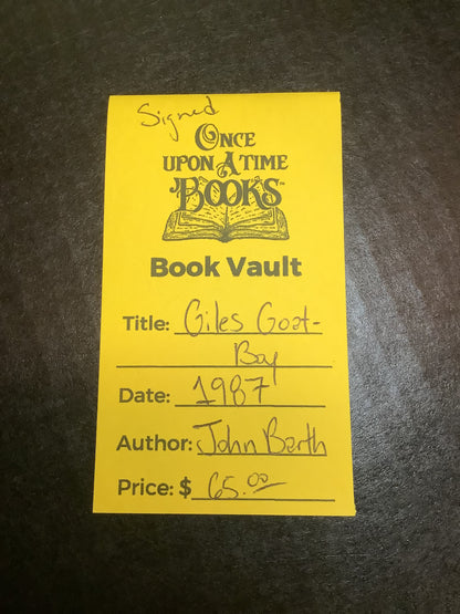 Giles Goat - Boy - John Barth - Signed - 1987