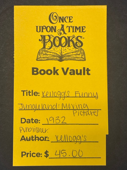 Kellogg's Funny Jungleland: Moving Pictures - Kellogg's - 1932