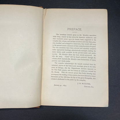 Moody's Anecdotes - J. B. McClure - c. 1900