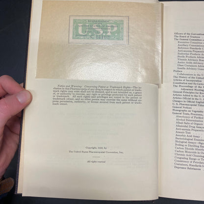 The Pharmacopeia of the United States of America - The United States Pharmacopeial Convention, Inc. - 1950