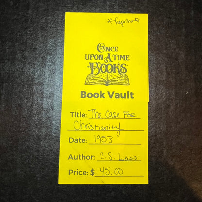 The Case for Christianity - C. S. Lewis - Reprint - 1953