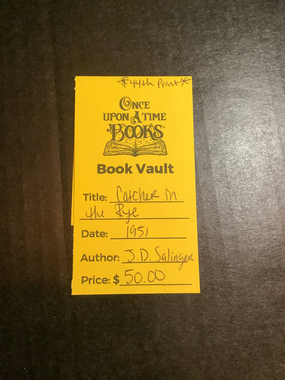 The Catcher in the Rye - J. D. Salinger - 44th Print - 1951