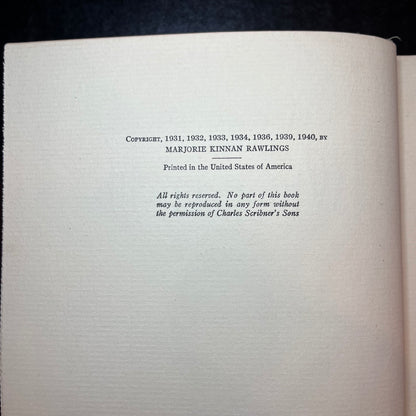 When The Whippoorwill - Majorie Kinnan Rawlings -1940