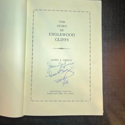 The Story of Englewood Cliffs - James J. Greco - Signed - 1964
