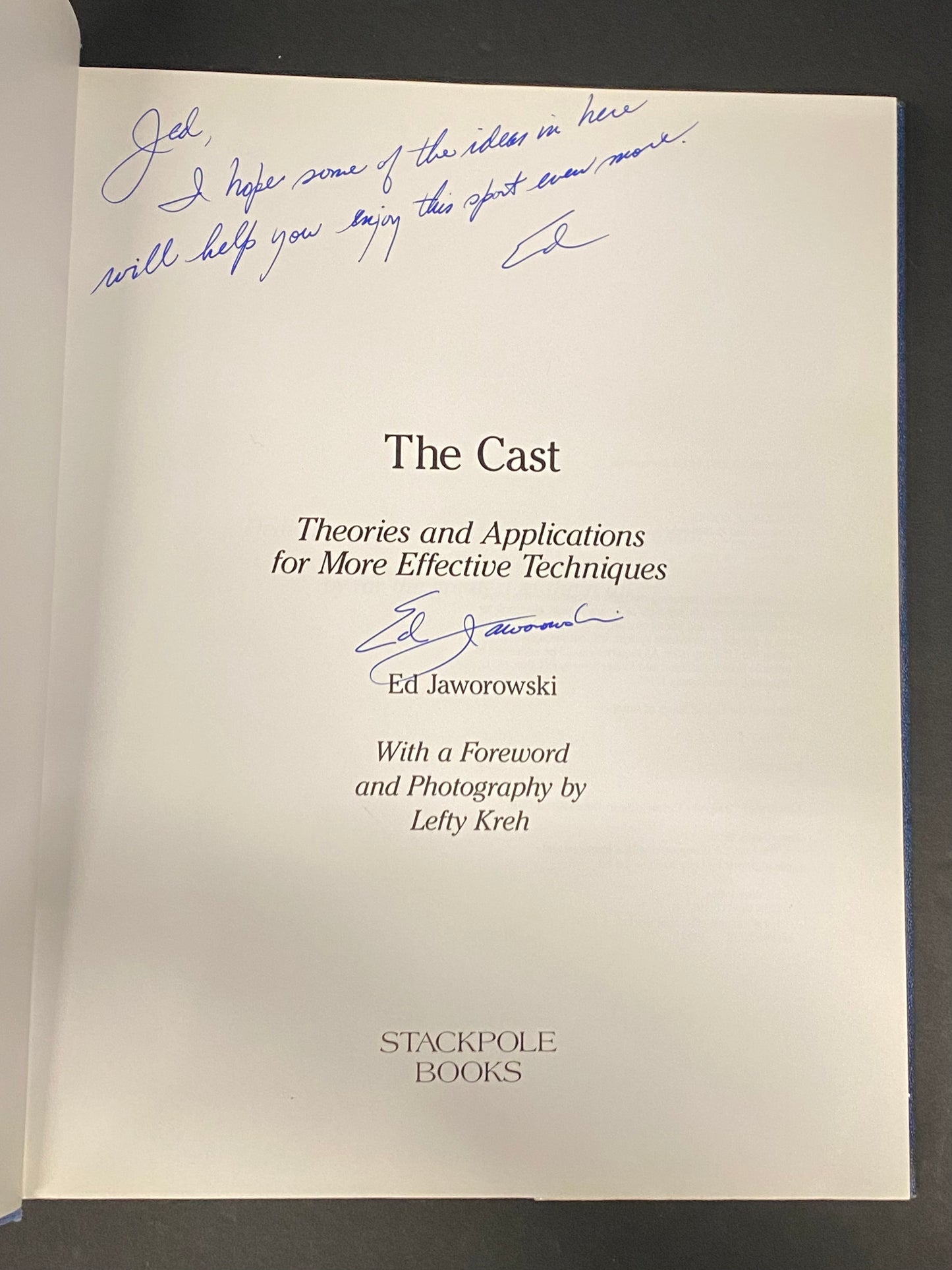 The Cast - Ed Jaworowski - Signed - 1st Edition - 1992