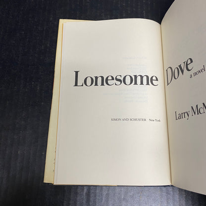 Lonesome Dove - Larry McMurtry - Eleventh Print - 1985