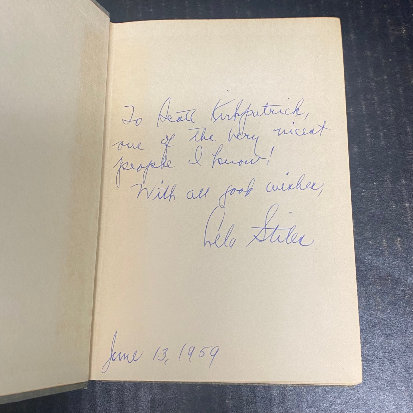 The Man Behind Roosevelt - Lela Stiles - Signed by Author - First Edition - 1954