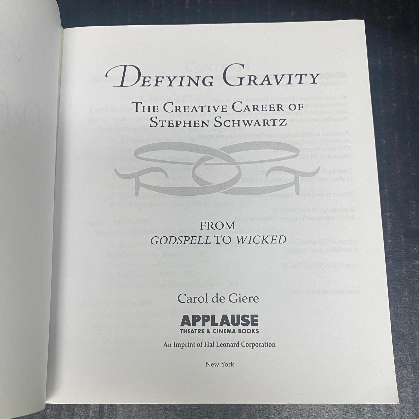 Defying Gravity - Stephen Schwartz - Signed by Stephen Schwartz - 2008