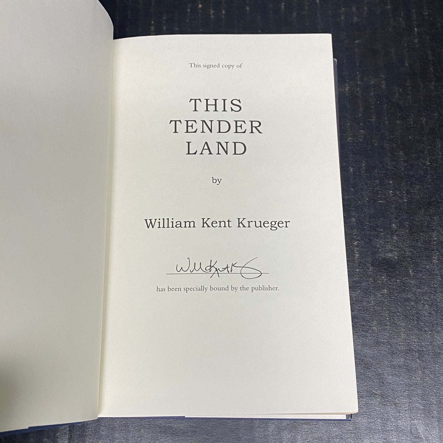 This Tender Land - William Kent Krueger - Signed by Author - First Edition - Barnes and Noble Exclusive Edition - 2019