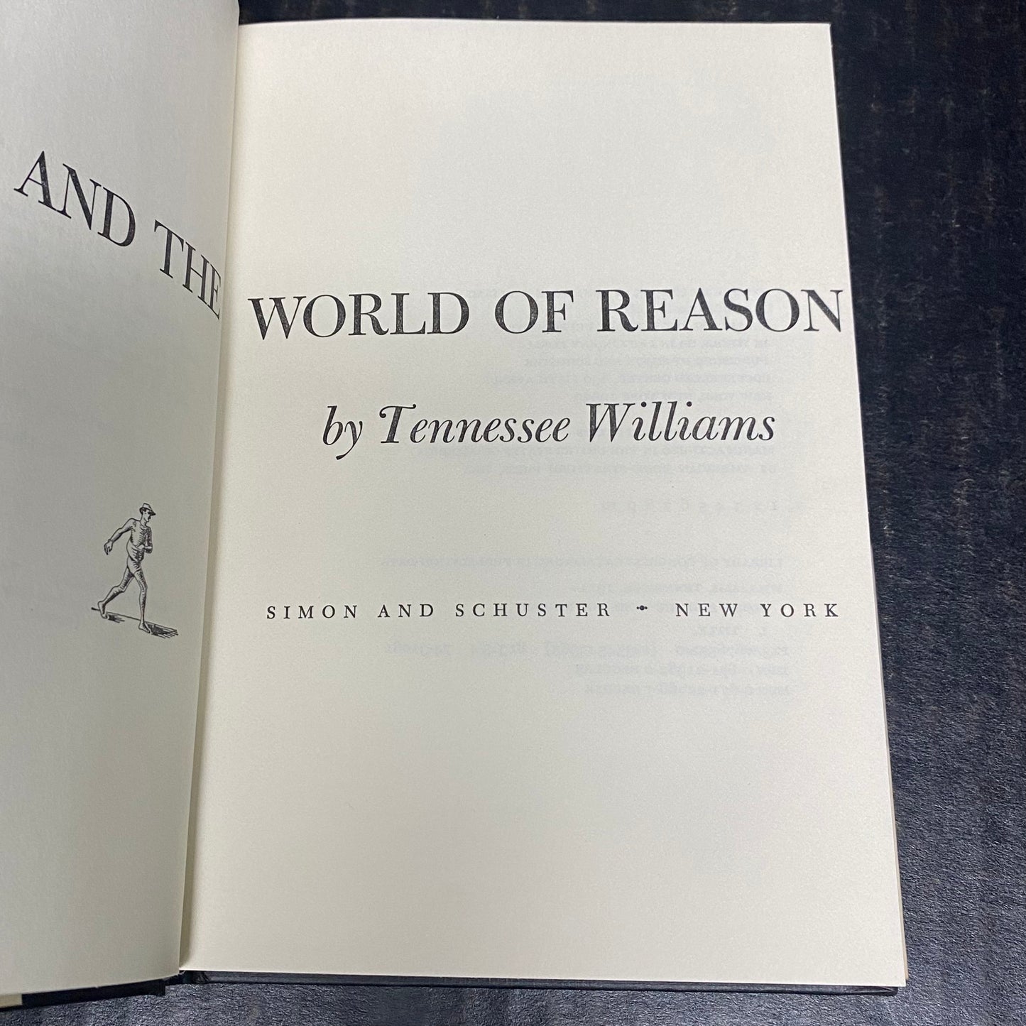 Moise and the World of Reason - Tennessee Williams - First Edition - 1975