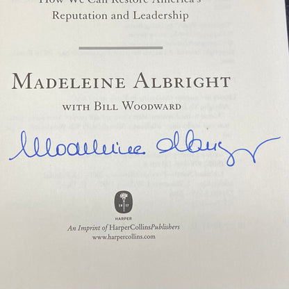 Memo To The President Elect - Madeleine Albright - Signed by Author - First Edition - 2008