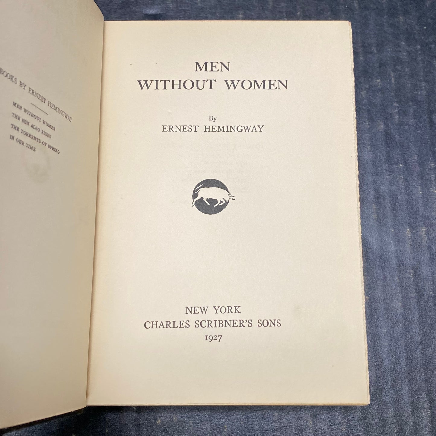 Men Without Women - Ernest Hemingway - First Edition - Early Print - 1927