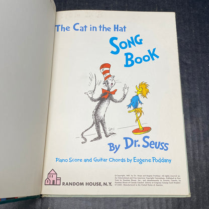 The Cat in the Hat Song Book - Dr. Seuss - First Edition - 1967