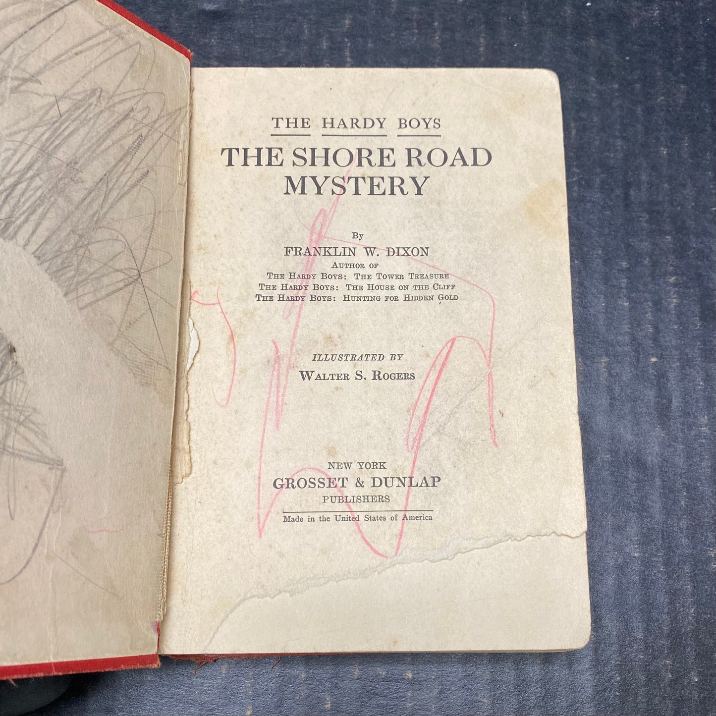 The Shore Road Mystery - Franklin W. Dixon - First Edition - Fourth Print - 1930