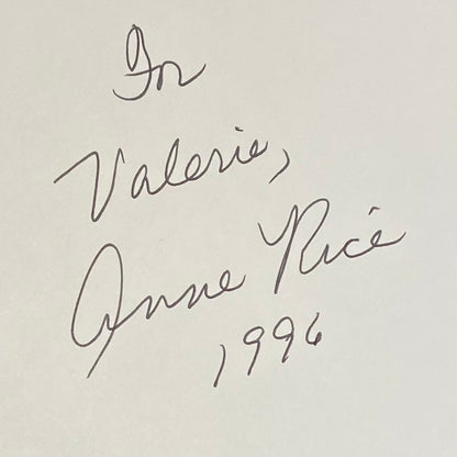 Servant of the Bones - Anne Rice - Signed by Author - First Edition - 1996