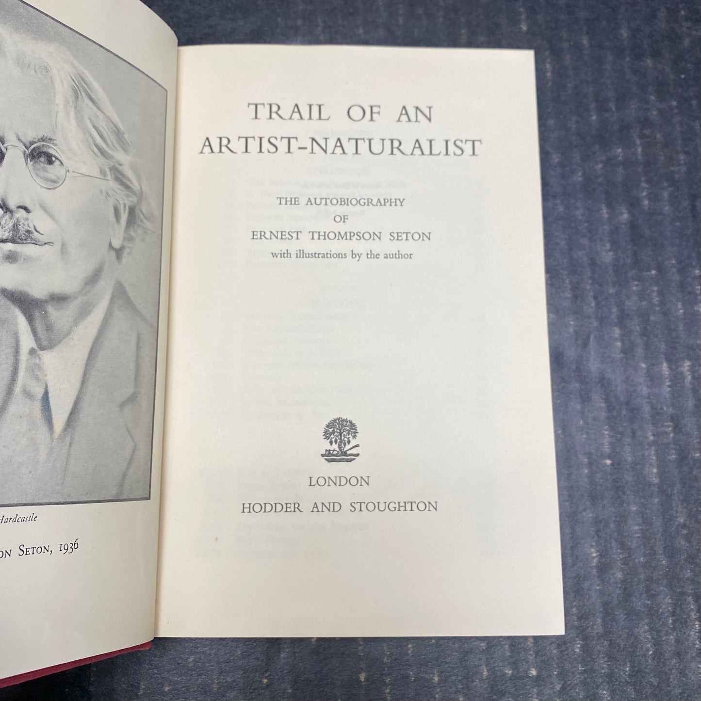 Trail of An Artist-Naturalist - Ernest Thompson Seton - First Thus Edition - 1951