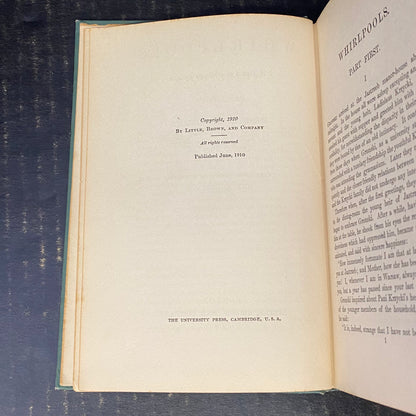 Whirlpools - Henryk Sienkiewicz - First American Edition - 1910