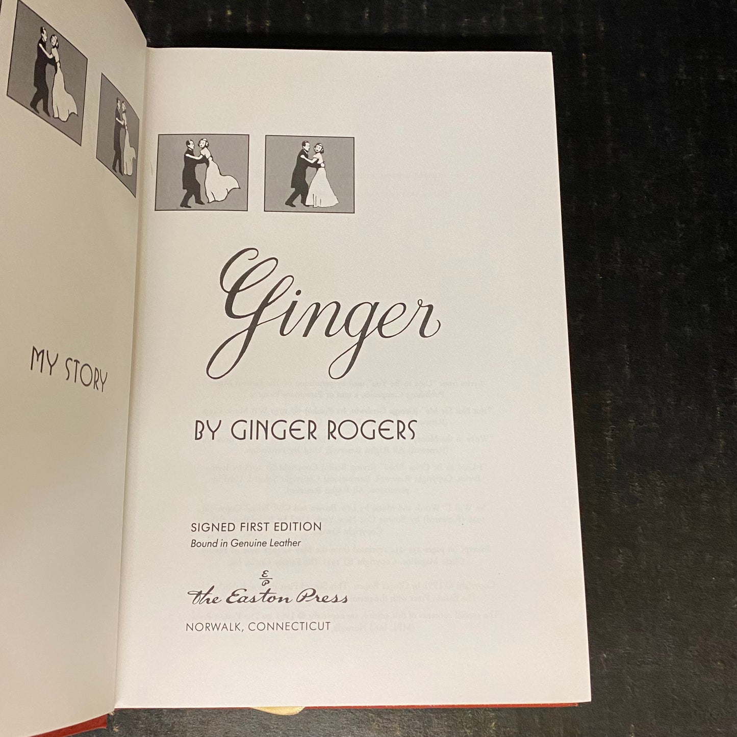 Ginger My Story - Ginger Rogers - Signed by Author - Easton Press - First Edition - 1991