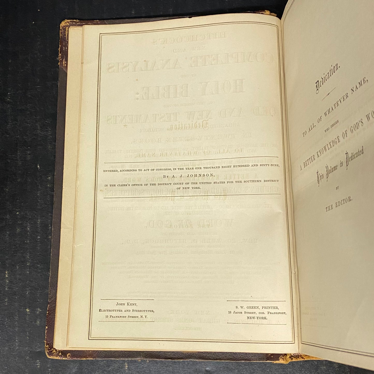 The Holy Bible Complete and How To Understand It - Roswell D. Hitchcock - 1869