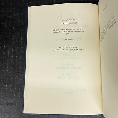 F.D.R. His Personal Letters Volumes I and II - Elliott Roosevelt - First Edition - 1950