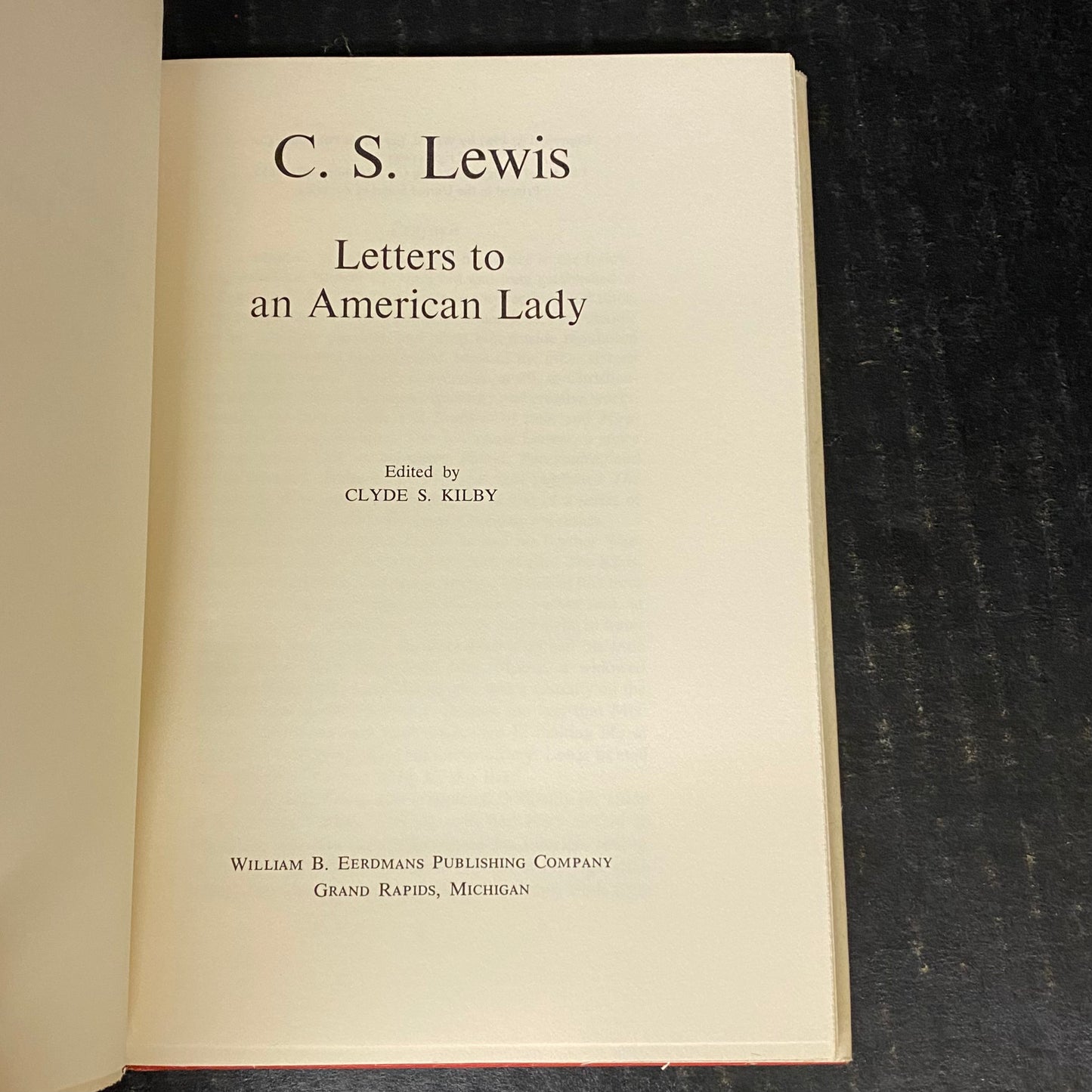 Letters to an American Lady - C.S. Lewis - 1967