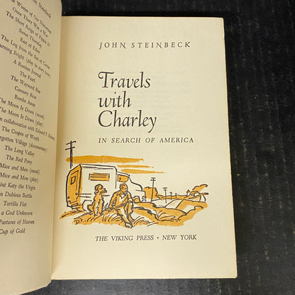 Travels with Charley - John Steinbeck - Tenth Printing - 1962