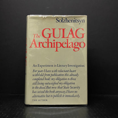 The Gulag Archipelago - Aleksandr I. Solzhenitsyn - First Edition - 1974