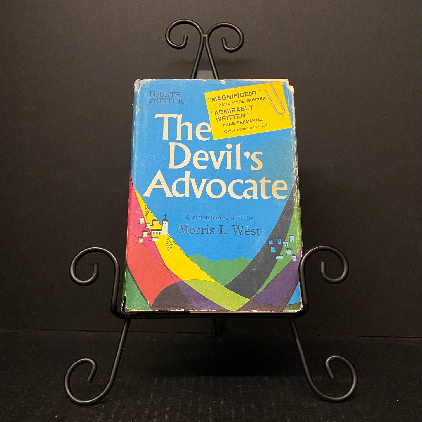 The Devil's Advocate - Morris L. West - Fourth Printing - 1959