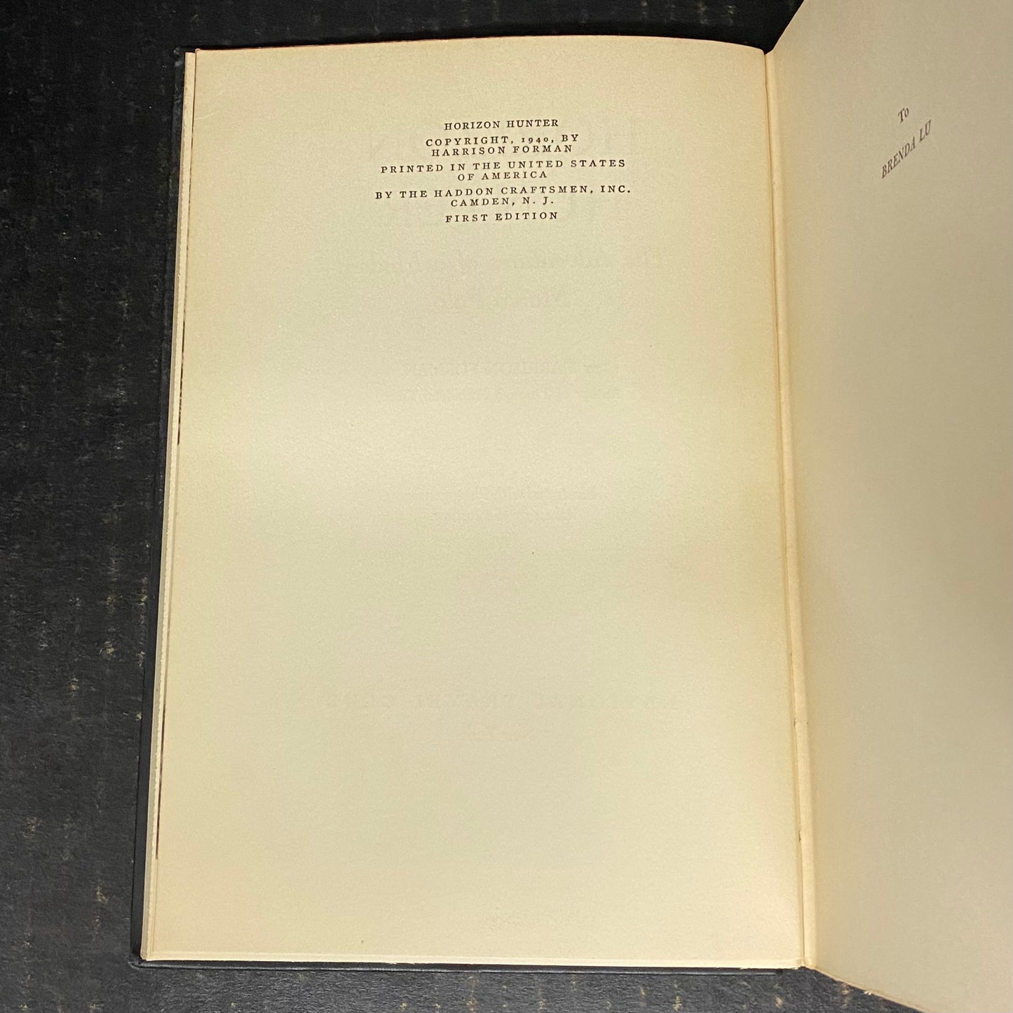 Horizon Hunter - Harrison Forman - First Edition - 1940