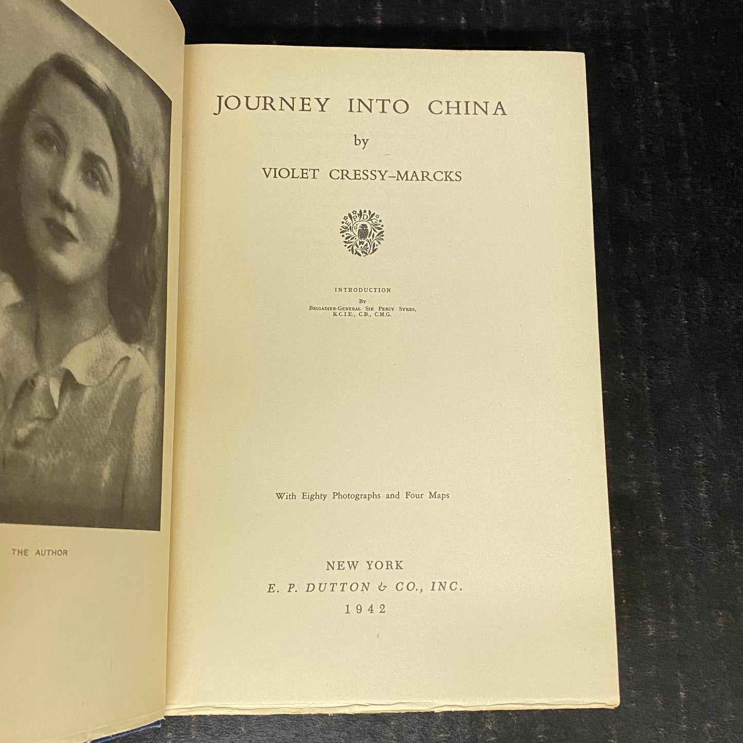 Journey Into China - Violet Cressy-Marcks - First Edition - 1942