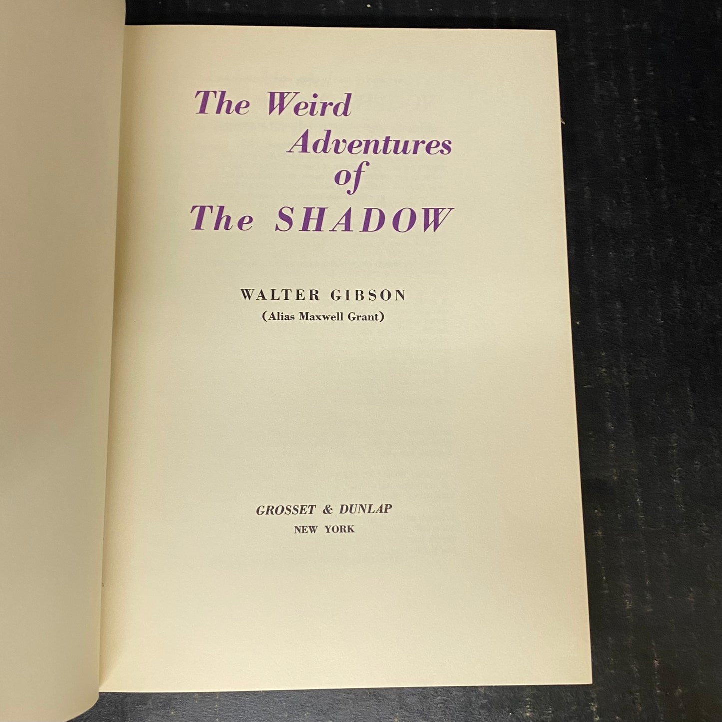 The Weird Adventures of the Shadow - Walter Gibson - 1966