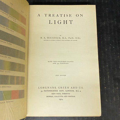 A Treatise On Light - R.A. Houstoun - 1924